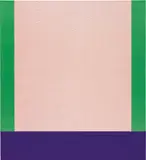 Peter Halley, Pink Cell, 2000, acrylic, pearlescent acrylic, fluorescent acrylic, Roll-a-Tex on two joined canvases