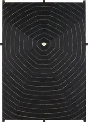 Richmond Burton, Thought Plane 24, 1990, oil on canvas with wood