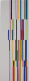 Alejandro Otero, Untitled, 1984, painted strips of board applied to painted wood