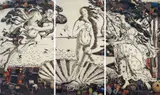 Vik Muniz, The Birth of Venus, after Botticelli (from Pictures of Junk), 2008, digital c-print, in 3 parts