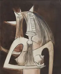 Sans Titre by Wifredo Lam, 1944, oil on canvas, offered May 2015
