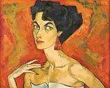 Portrait of Mary Waller by Oswaldo Guayasamín, n.d., oil on canvas, offered May 2015