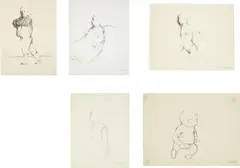 Five works: Untitled by Rafael Coronel, circa 1980, graphite on paper, offered May 2015