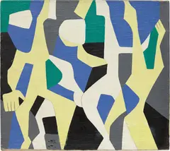 Three Figures by Carlos Mérida, 1969, oil on canvas, offered May 2015