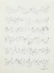 Untitled by León Ferrari, 1978, ink on paper, sold May 2015