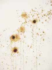Sunflower #2 by Tania Bruguera, 2002, ink and collage on paper, sold May 2015