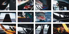 Primer desplazamiento: Tabatinga-Manaus by Luis Felipe Ortega, 2001-2014, acrylic on digital print, flush mounted to Sintra, in 10 parts, sold May 2015