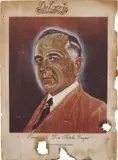 Dr Lakra, Untitled (Don Getulio Vargas), 2006, watercolor and pencil on vintage magazine