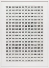Marco Maggi, Sliding, 2001, dry point on aluminum and slide mounts