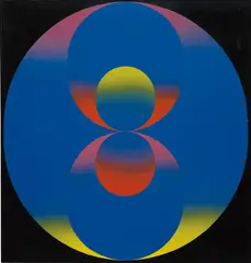 Rogelio Polesello, Círculos centrales, 1968, acrylic on canvas