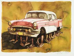 Armando Mariño, The Raft (La Patera), 2002, lithograph on paper