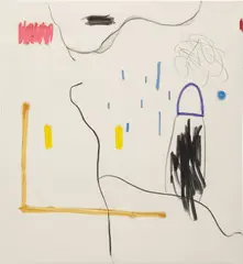 From Nada to Prada by Christian Rosa, 2013, pencil, resin, charcoal, oil stick, oil on canvas, offered Sep 2015