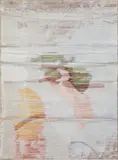 Margo Wolowiec, Not One, Not Two, 2014, handwoven polyester, cotton, linen, dye sublimation ink, fabric dye