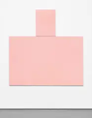 Joe Bradley, Nude (Bust), 2007, stretched vinyl over canvas, in 2 parts