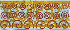 Philip Taaffe, Untitled #5, 2000, oil pigment on paper