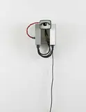 Alan Rath, Wall Eye I, 1997, aluminum, electronics, software, computer, CRT monitor