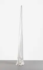 Joseph Havel, Bedsheet, 2001, sandblasted fabric, epoxy, paint