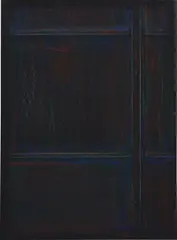 Untitled (Window Rubbing 4) by Sam Falls, 2012, colored pencil on paper, sold Sep 2015