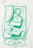 George Condo, Untitled, 1988, pastel on paper