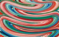 Karin Davie, Untitled (Curves) #7, 2000, oil on linen