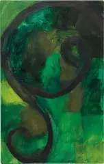 Mary Heilmann, Verde 2, 1992, oil on canvas