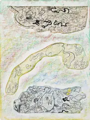 Michael Williams, Untitled, 2010, ink, colored pencil, collage on paper