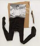 John Bock, Untitled, 2009, collage on cardboard