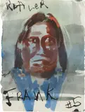 Frank #5 by Brad Kahlhamer, 1998, graphite, ink, watercolor on paper, offered Sep 2015