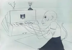 Avner Ben-Gal, Orthodox tune, 2006, acrylic, marker on paper