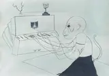 Avner Ben-Gal, Orthodox tune, 2006, acrylic, marker on paper