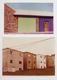 Dan Graham, Two works: (i) 'Neo-Colonial' Style Warehouse, Westfield, N.J., 1979;(ii) World War II Housing Project, Vancouver, Canada, 1979, 2 chromogenic prints, mounted on board