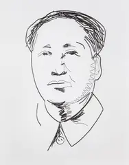 Vik Muniz, Study for Mao, 1999, gelatin silver print, in artist's frame