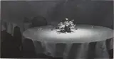 Hannah Collins, Open and Revolving, 1987, black and white photo mounted on canvas