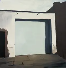 Garage by Koen van den Broek, 2002, oil on canvas, sold Sep 2015