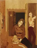 Alison Elizabeth Taylor, 5:17, 2007, marquetry, shellac