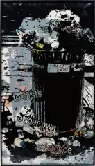 Ester Partegàs, Barricades (Tourists of our own Existence), 2006, enamel, acrylic on Mylar and vinyl, paper