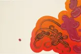 David Reed, #371, 1997, oil, alkyd on panel