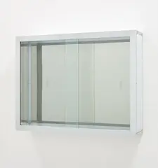 U by Julian Opie, 1988, glass, aluminum, stainless steel, foam, PVC, wood, sold Sep 2015
