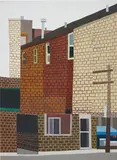 Jonas Wood, Untitled (NYC), 2009, oil on canvas