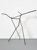 Tatiana Trouvé, Untitled, 2007, metal, black epoxy painting and black leather
