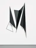 Katja Strunz, Untitled, 2005, wood, paint, metal and wallpaper