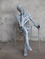 Konrad by Paweł Althamer, 2013, plastic and plaster on metal construction, offered Nov 2015