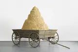 Jim Shaw, Dream Sculpture, 2006, resin, hay, wood and metal