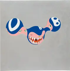 DOB b by Takashi Murakami, 1996, acrylic on canvas, laid on panel, offered Nov 2015