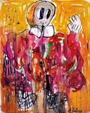 André Butzer, Untitled (Frau), 2007, oil on canvas