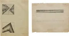 Two works: (i) Compressed version of a painting for the Holland Tunnel, (ii) Untitled by Lee Lozano, circa 1965-67, graphite on graph paper, offered Nov 2015