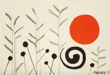 Harvest Spiral by Alexander Calder, 1969, gouache and ink on paper, sold Nov 2015
