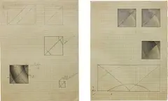 Two works: (i)Untitled (ii) Untitled by Lee Lozano, circa 1965-67, graphite on graph paper, offered Nov 2015