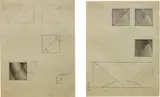 Lee Lozano, Two works: (i)Untitled (ii) Untitled, circa 1965-67, graphite on graph paper