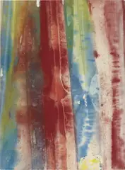 Screen by Sam Gilliam, 1967, acrylic on canvas, sold Nov 2015